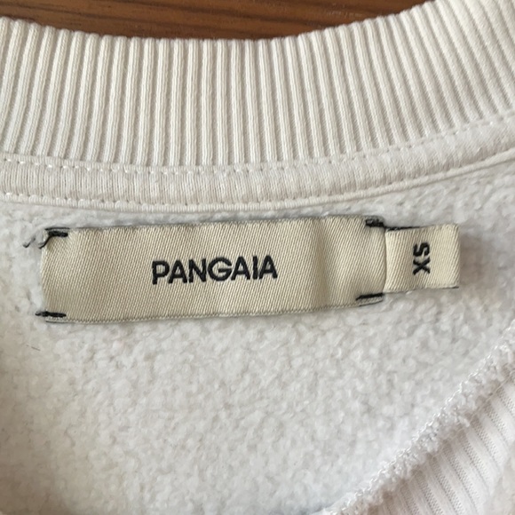 Pangaia Recycled Cotton Crewneck Sweatshirt - Off White - XS - Picture 8 of 8